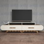 Hanah Home Soporte para TV Flora - Nogal, Crema